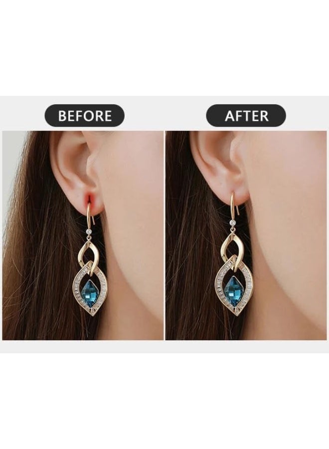 zoba Clear earlobe support patches for heavy piercings - 60-pack - Ear piercing protector against stretching and tearing - Image 3